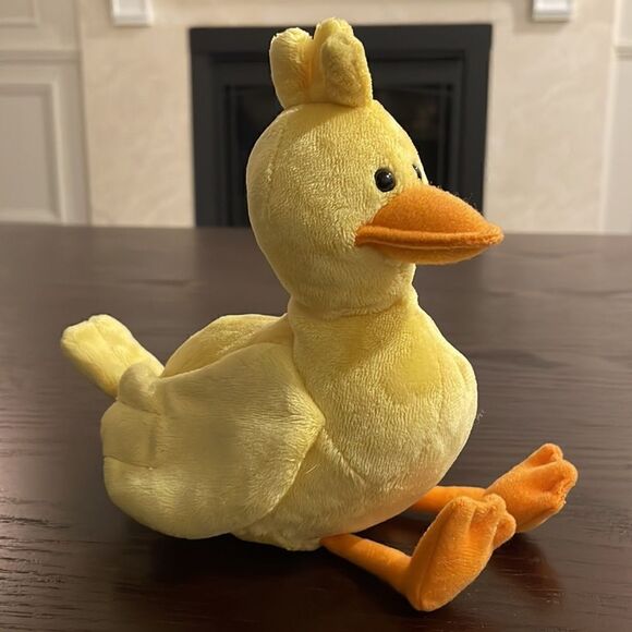 Gund 4034198 Sitting Yellow & Orange Duck 6" Easter Stuff Animal Plush Excellent - Picture 5 of 8